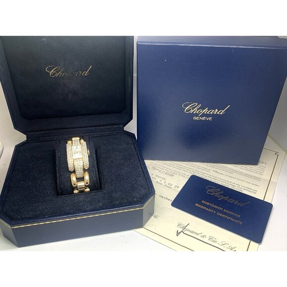 Chopard Women's Watch 41/6569 La Strada 18k Yellow Gold Diamond Swiss Quartz - Picture 3 of 15